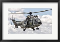 Framed Eurocopter AS332 Super Puma Helicopter of the Brazilian Navy