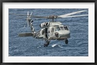 Framed US Navy SH-60F Seahawk