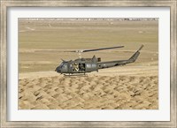 Framed Italian Army AB-205MEP Utility Helicopter Over Shindand, Afghanistan