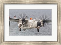 Framed C-2A GreyhoundP repares for Landing Aboard the USS George HW Bush