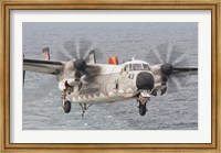 Framed C-2A GreyhoundP repares for Landing Aboard the USS George HW Bush