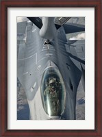 Framed US Air Force F-16C Fighting Falcon Refueling