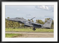 Framed F-15E Strike Eagle, Decimomannu Air Base, Italy