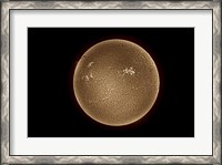 Framed Sun in Hydrogen Alpha