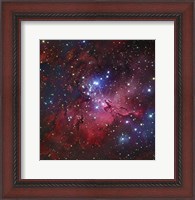 Framed Messier 16, The Eagle Nebula in Serpens