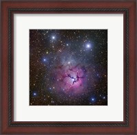 Framed Trifid Nebula located in Sagittarius