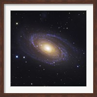 Framed Bodes Galaxy, a Spiral Galaxy in Ursa Major