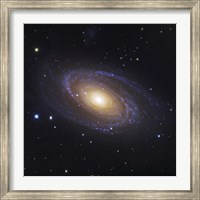 Framed Bodes Galaxy, a Spiral Galaxy in Ursa Major