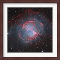 Framed Messier 27, The Dumbbell Nebula