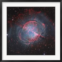 Framed Messier 27, The Dumbbell Nebula