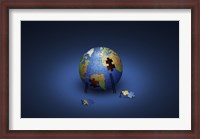 Framed Puzzle Earth