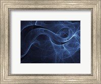 Framed Abstract Blue One