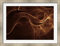 Framed Abstract Gold One