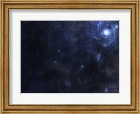 Framed Bright Star in Outer Space