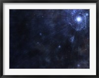 Framed Bright Star in Outer Space