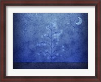 Framed Tree and First Snowfall in Blue