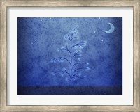 Framed Tree and First Snowfall in Blue