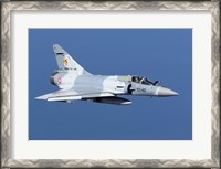 Framed Mirage 2000C of the French Air Force (blue & white)