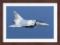 Framed Mirage 2000C of the French Air Force (blue & white)