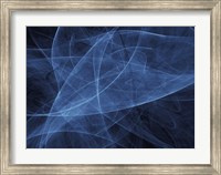 Framed Abstract Blue Two