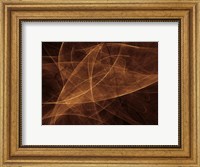 Framed Abstract Gold Two