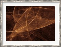 Framed Abstract Gold Two