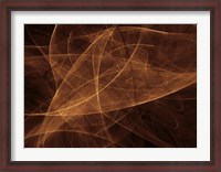 Framed Abstract Gold Two