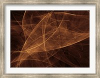 Framed Abstract Gold Two