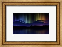 Framed Northern Lights Abstract