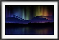 Framed Northern Lights Abstract