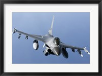 Framed Dutch F-16AM Over the Mediterranean Sea (front view)