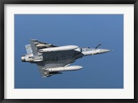 Framed Mirage 2000C of the French Air Force (bottom view)