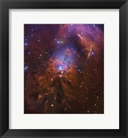 Framed Bright Reflection Nebula in Orion
