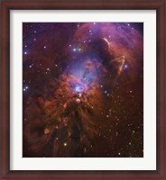 Framed Bright Reflection Nebula in Orion