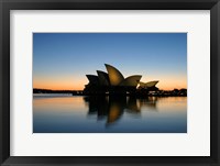 Framed Sydney Opera House at Dawn, Sydney, Australia