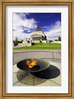 Framed Eternal Flame, Shrine of Rememberance, Melbourne, Victoria, Australia