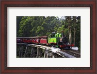 Framed Puffing Billy Steam Train, Dandenong Ranges, near Melbourne, Victoria, Australia