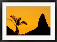 Framed Sunset over Glass House Mountains, Sunshine Coast, Queensland, Australia