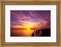 Framed Sunset, Twelve Apostles, Port Campbell National Park, Great Ocean Road, Victoria, Australia