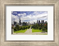 Framed View from the Shrine of Remembrance, Melbourne, Victoria, Australia