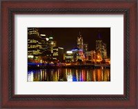 Framed Yarra River, Queens Bridge and CBD, Melbourne, Victoria, Australia