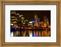 Framed Yarra River, Queens Bridge and CBD, Melbourne, Victoria, Australia