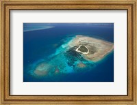 Framed Green Island, Great Barrier Reef, Queensland, Australia