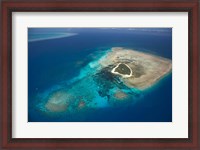 Framed Green Island, Great Barrier Reef, Queensland, Australia