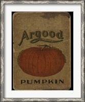 Framed Vintage Pumpkin