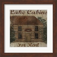 Framed Lake Cabin