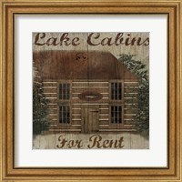 Framed Lake Cabin