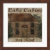 Framed Lake Cabin