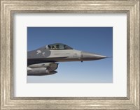 Framed F-16 Fighting Falcon During a Training Mission