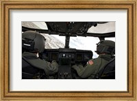 Framed Cockpit View of a CV-22 Osprey